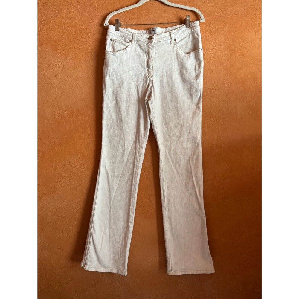 Armani Collezioni White Straight Leg Jeans Made in Italy Size 10